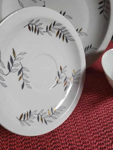 solje za caj: Set za dorucak iz 50,60ih.god.Lichte Nemacka. Set ocuvan,nigde — 7
