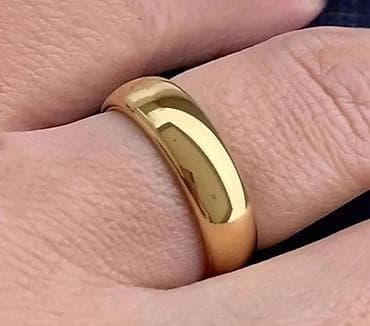 privezak za samoodbranu: Zlatni prsten – klasični venčani model - Materijal: žuta zlatna boja — 2