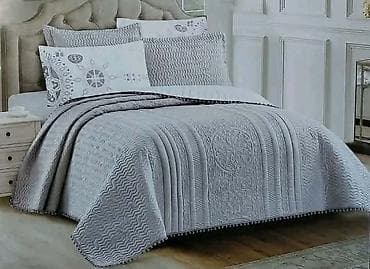 parket cene: Prekrivač za krevet sa jastučnicama – elegantni pikovani set - Tip — 1