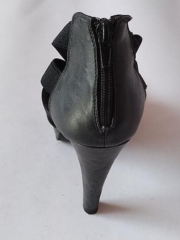 patike skechers zenske: Crne ženske sandale na štiklu, 38 (25cm) - Dizajn: elegantne sandale — 3
