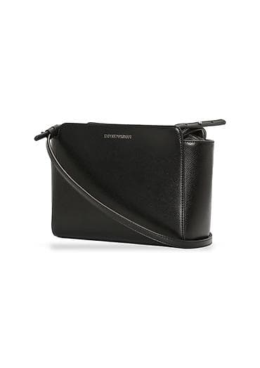 replay torbe srbija: Emporio Armani Saffiano ženska crossbody torba – crna - Materijal — 2