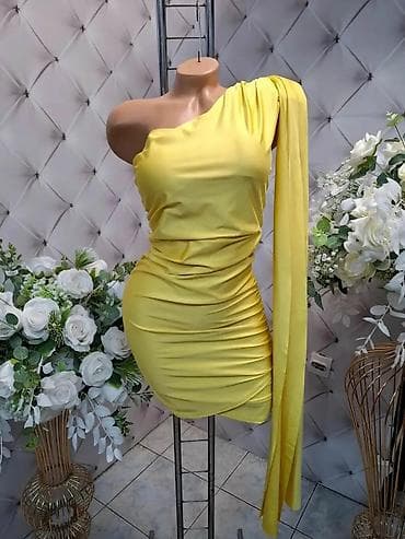 Haljine: Elegantna asimetrična mini haljina s jednim ramenom i dugim spuštenim — 3