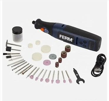 FERM bežični mini rezač/graver set - Kompaktan rotacioni alat sa više