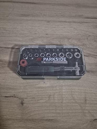 lanac sa katancem: PARKSIDE set nasadnih ključeva i bitova u kompaktnoj kutiji - — 2