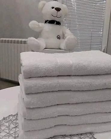 bele komode: Set peškira za kupatilo – 100% pamuk - Materijal: čist, mekani — 2