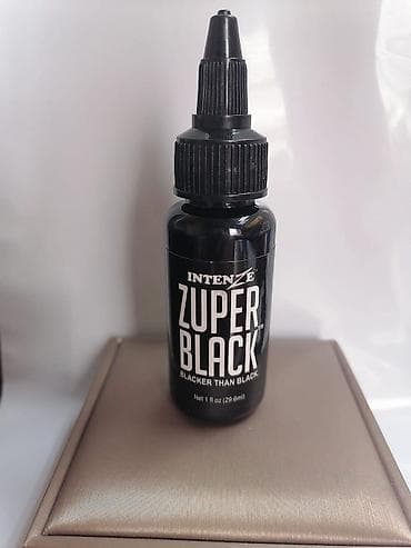 Nail care: INTENZE Zuper Black – profesionalna crna tetovažerska boja - — 3
