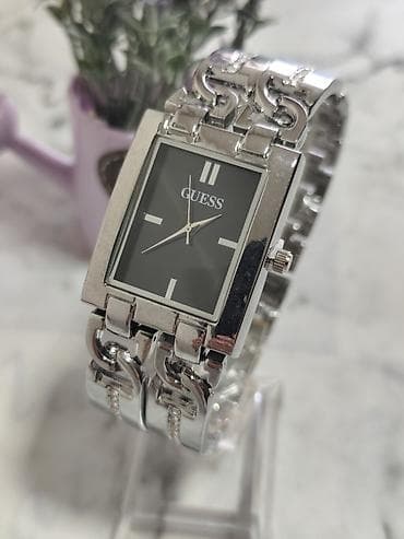 seiko satovi zenski: GUESS ženski ručni sat – elegantan pravougaoni dizajn - Kućište — 1