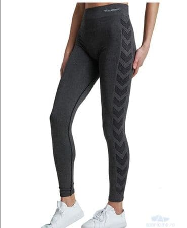push up helanke: S (EU 36), Cotton, color - Grey, Single-colored — 3