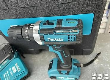 Sečice: Akumulatorska bušilica/odvijač Makita set Opis: - Bežična — 2
