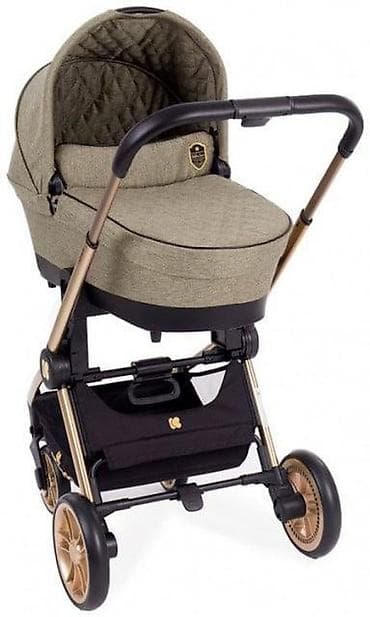 buster sediste za decu: KIKKA BOO Kolica VICENZA premium beige set 3u1 sa tvrdom korpom i — 1