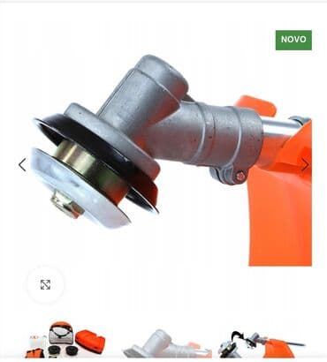 noz za kosacicu: Motor: dvotaktni, vazdušno hlađeni – Snaga: 5,2 Ks 3.8kw – Max obrtaj — 8