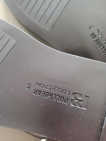 sandale za vodu: PULL&BEAR kožne sandale – tamno braon.Proizvodjač Španija. - — 6