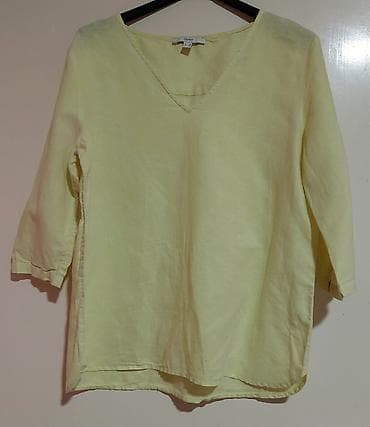 Shirts, blouses and tunics: Ženska bluzica sa 3/4 rukavima - Boja: svetložuta/limun - Kroj — 1