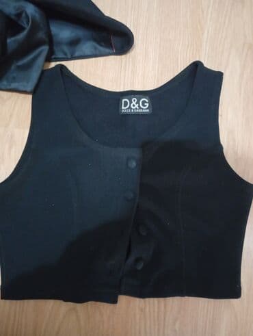 prsluk i pantalone komplet: Dolce & Gabbana, S (EU 36), Jednobojni, bоја - Crna — 3