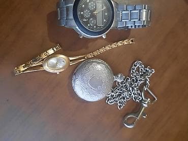 Accessories: Prodajem 3 polovna sata muški sat Metalna narukvicaženski sat — 2