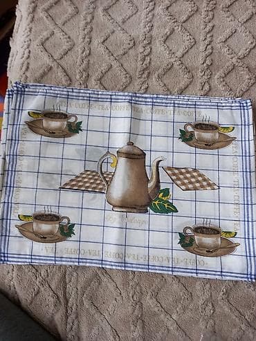 ormar dimenzije: Kuhinjske krpe – set sa motivima kafe, voća i limuna - Materijal — 1