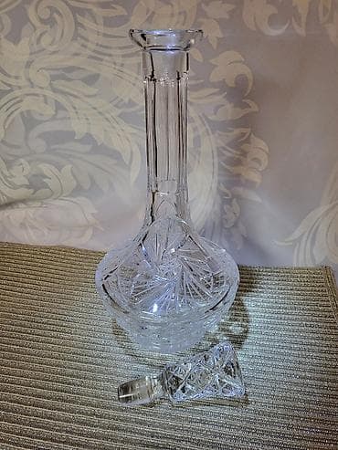 springfield kraljevo: Flasa kristal,ceska rucni rad,za zestoko pice iz 70ih.god. Ceska — 3
