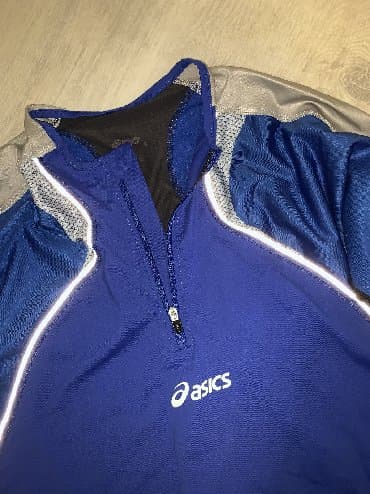 c a papuce: Gornji deo trenerke, M (EU 50), L (EU 52), Asics, bоја - Tamnoplava — 2