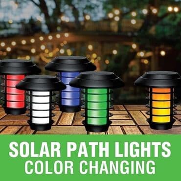 Baštenska dekoracija: 4 kom Solarna RGB lampa sa daljinskim velika Karakteristike proizvoda — 10