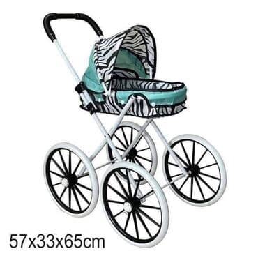 podloge za bebe: Dečija kolica za lutke – klasičan retro dizajn sa velikim točkovima - — 2