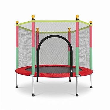 Dečiji trampolin sa zaštitnom mrežom – 1,4 m - Prečnik: 1,4 m; ukupna