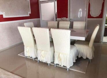 prekrivaci za garniture i stolice: Prekrivači za stolice-6 komada-2700 dinara. Odgovara za bilo koje — 4