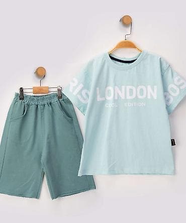 jordan trenerka za decake: Komplet majica/šorc „London Cool Edition” – svetlo plava, za dečake — 1