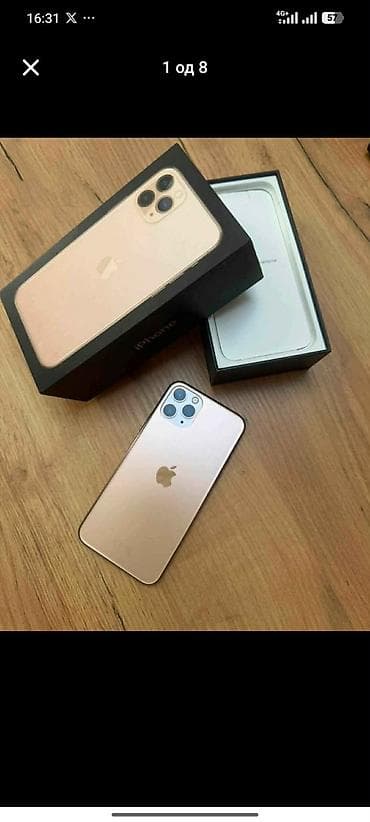 tableti jeftini: Apple iPhone 11 Pro – zlatna boja •Uz telefon ide kabal za punjenje i — 1