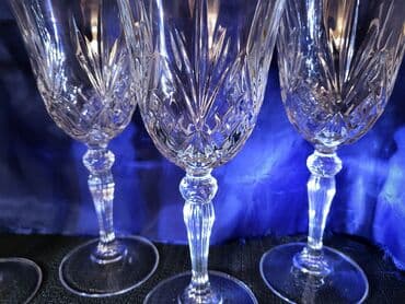 kristalne čaše prodaja: Case kristal za vino iz 70ih. Kristalne case za vino,bez osecenja,sve — 4
