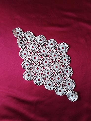 stopa za grede: Ručno hekleni dekorativni miljei – set više komada - Materijal: tanki — 7