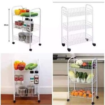 stalak za cveće: Trostruki kuhinjski stalak za odlaganje na tockice Elegantan — 4