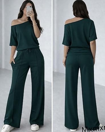 Sweatsuit Sets: Zenski komplet – ležerni komplet sa širokim nogavicama
2200 din — 2