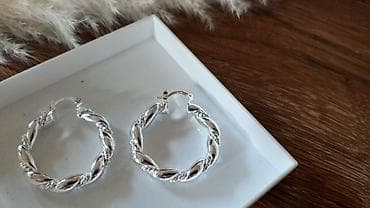 van cleef nakit srbija: Karike precnika 3,5 cm zig 925 - Materijal: srebro 925 - Dizajn — 2