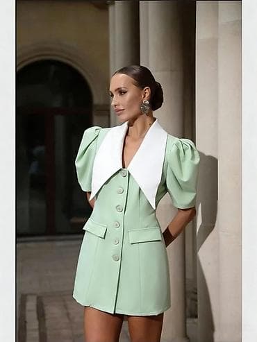 Haljine: 🔥Elegantna mini haljina-sako sa puf rukavima
✅2500 din — 8