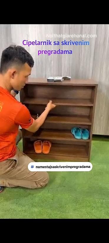 dexy co komode za bebe: -Cipelarnik sa skrivenim pregradama se se moze izraditi od materijala — 8
