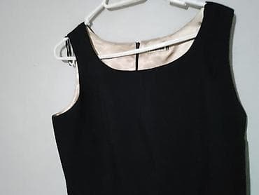 bershka odeca: Crna elegantna haljina bez rukava - Klasičan, ravan kroj do ispod — 2