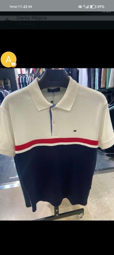 džemper sa rol kragnom: Košulja Na kratke rukave, Tommy Hilfiger, bоја - Šareno, Pamuk — 1