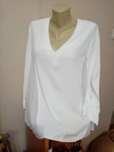 bluze c a: Zara, XS (EU 34), Single-colored, color - White — 3