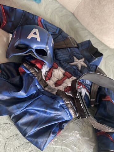 farma igracke za decu: Original Marvel Captain America kostim za decu do 3-4 godine, xs — 2