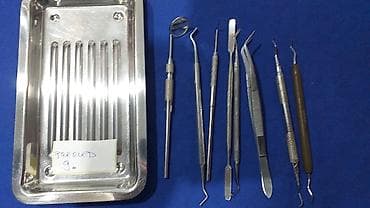 set za ravna stopala: Stomatološki pregled Tacna sa instrumentima za stomatološki pregled — 9