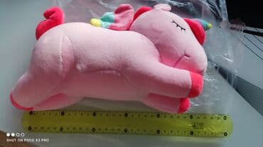 Dečija odeća: Unicorn-jednorog plišani beli,rozi,zeleni i žuti Na jednoj slici sam — 3