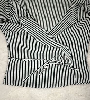 Women's Sweatshirts: Tanak gornji deo Beli sa zelenim straftama Vezuje se oko struja Nov — 2