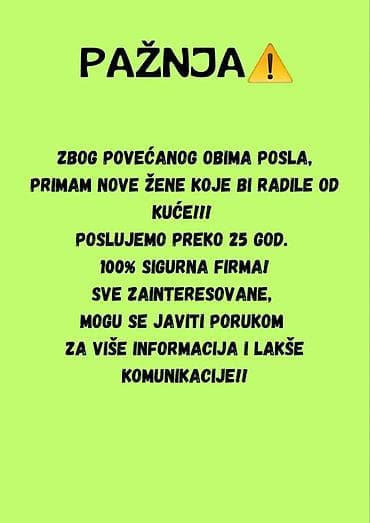 Gradjevinski poslovi: Posao od kuće – prijem novih kandidatkinja - Zbog povećanog obima — 1