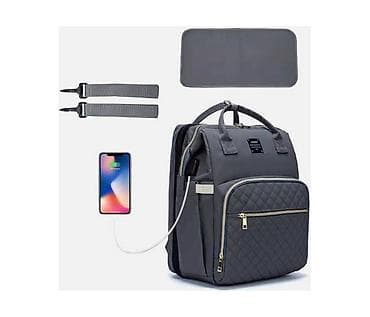 BBO Torba za mame BT023 – Sport Mama Bag, siva Šifra proizvoda