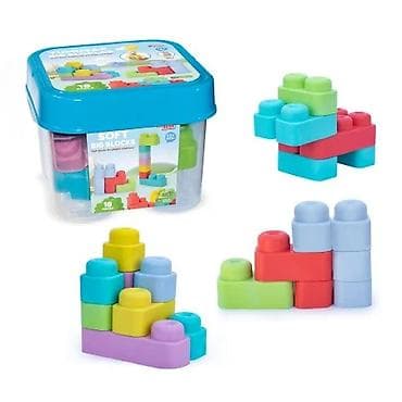 fisher price zirafa: Mekane kocke u kantici – 18 delova (Šifra: 040074-60) Set velikih — 2
