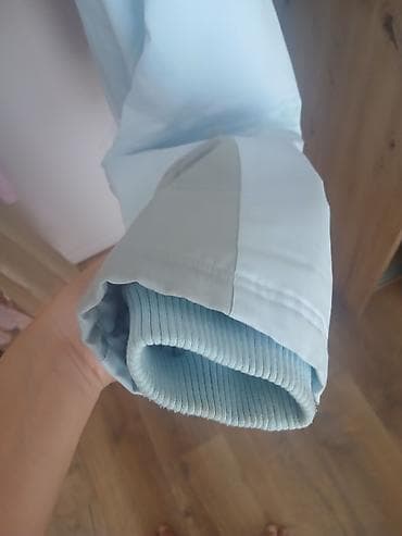 adidas patike bele: Adidas jakna sa kapuljačom M - Boja: svetloplava sa sivim detaljima - — 2