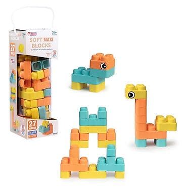 Building Blocks: Mekane kocke Dede 040470 – set od 27 delova u praktičnoj plastičnoj — 2