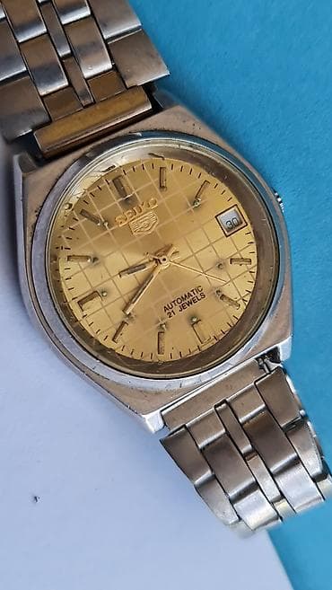 Seiko 5 automatski ručni sat – 21 rubin - Mehanizam: automatski, 21