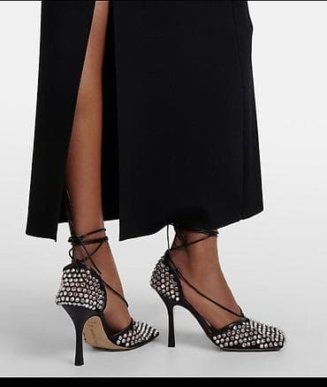 Bottega Veneta Sparkle Stretch ukrašene mrežaste salonke - Model na lalafo.rs Bottega Veneta Sparkle Stretch ukrašene mrežaste salonke - Model