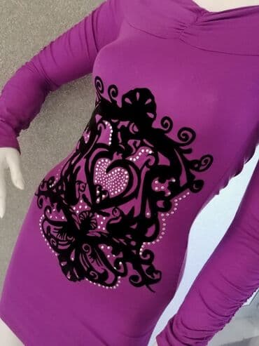 leprsave duge haljine: S (EU 36), color - Purple, Long sleeves — 3